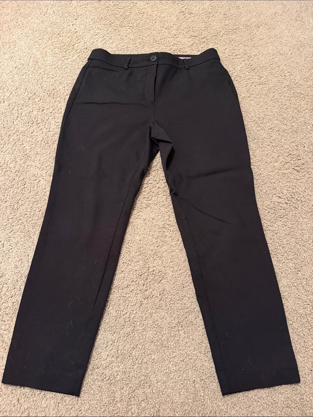 LOFT Black Straight-Leg Dress Pants